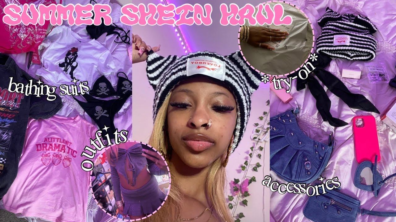 HUGE SUMMER SHEIN TRY ON HAUL 🎀| outfits, jewelry, bathing suits, purses, & more *links included*