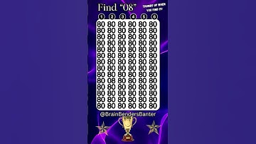 Brain Game: Find "08" #findthedifference #youtubeshorts #shorts #trendingshorts