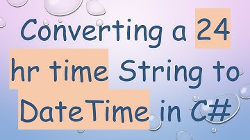 Converting a 24 hr time String to DateTime in C#