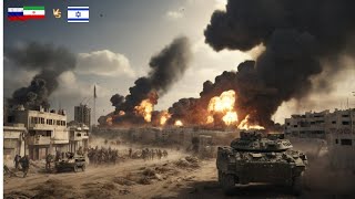 Russian T-80 tanks ambush Israeli tanks in tense close combat