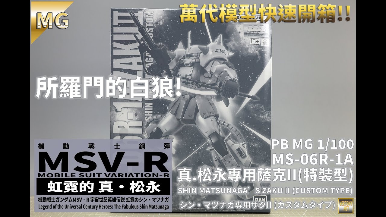 萬代PB MG 1/100 真.松永專用薩克II(特裝型) -機動戰士鋼彈MSV-R 宇宙