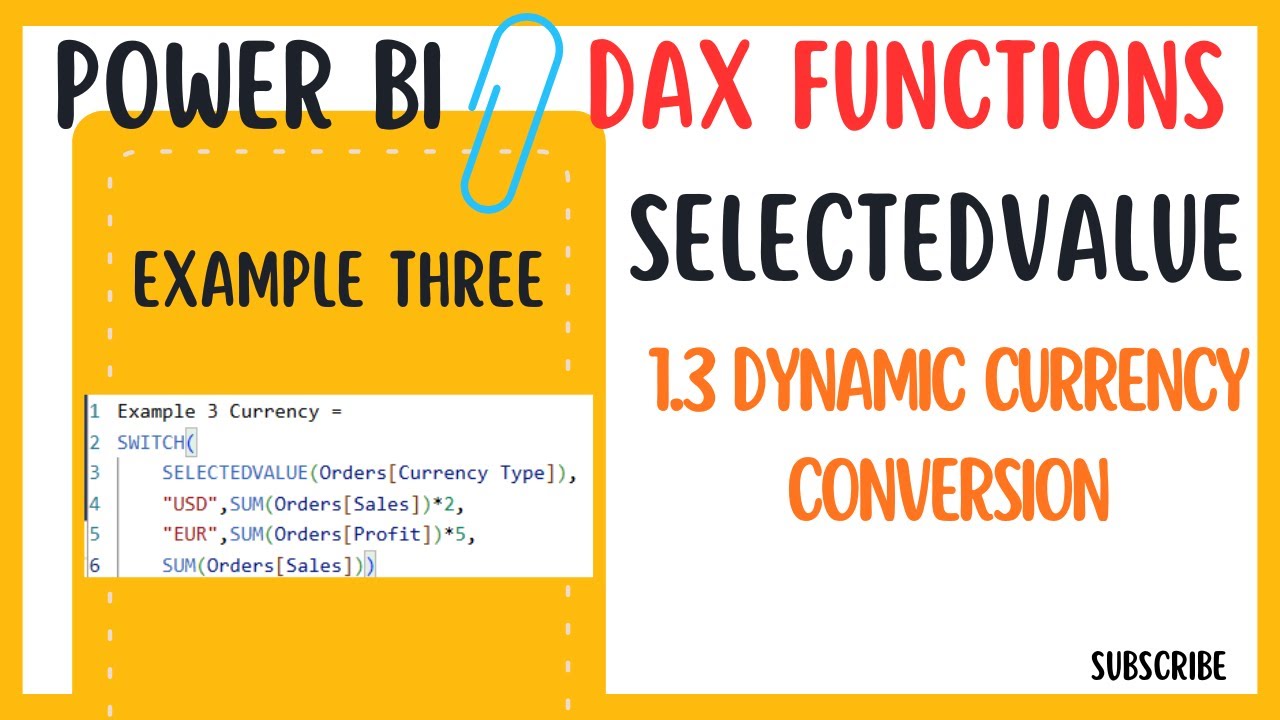 Dynamic Currency Conversion in Power BI Using SELECTEDVALUE | 
