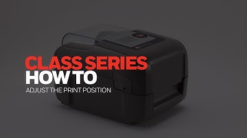 Class Series- How to adjust the print position