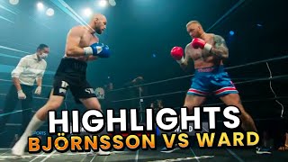 MY FIRST REAL FIGHT (3 ROUNDS) | HAFTHOR BJÖRNSSON VS STEVEN WARD HIGHLIGHTS