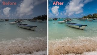 How to process beach landscape in Lightroom