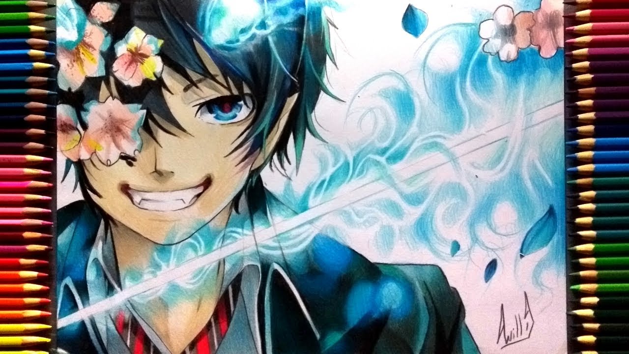 Rin Okumura, Okumura Rin drawing, Rin drawing, Ao no Exorcist drawi...