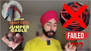 Jumper Cables For Car Battery | Heavy Duty Jumper Cables DIY |  How To Make Booster Cables