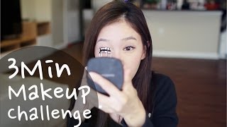 3 MIN MAKEUP CHALLENGE ♥ 3분 메이크업 도전 (KOR SUB\/한글자막)