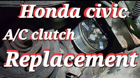 How to remove & replace A/C compressor clutch  for 2006 honda Civic