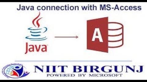 Java Database Connection With MS-Access