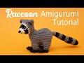 Raccoon amigurumi crochet tutorial