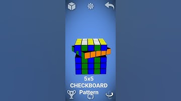 chekbord pattern in 5x5 cube #shorts #trending #viral