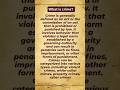 What is crime? 🕵♀️🔍#forensicscientist #forensicscience #crime #basics#crimestories