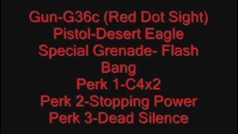 Top 5 Classes in COD 4