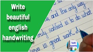 how to improve handwriting skills | Write beautiful english handwriting.