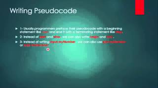 lesson 2--Using Pseudocode Statements and Flowchart Symbols