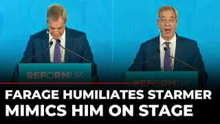 UK News LIVE: Nigel Farage Impersonates Starmer on Stage, Calls Him a ‘Wooden Top’ | Reform UK Rally