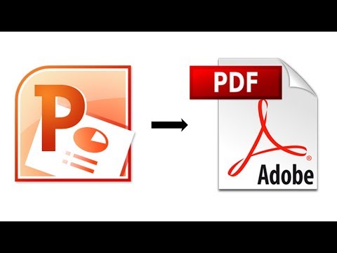 Kuidas Powerpointi salvestada PDF failiks