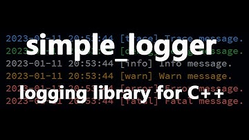 Introduction to a multifunctional logging library for C++ - simple_logger