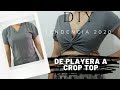 DIY | Transformando playera en CROP TOP de temporada (Rediseñando mi armario) Cap. 2