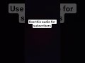 use this audio 🎧 #shorts
