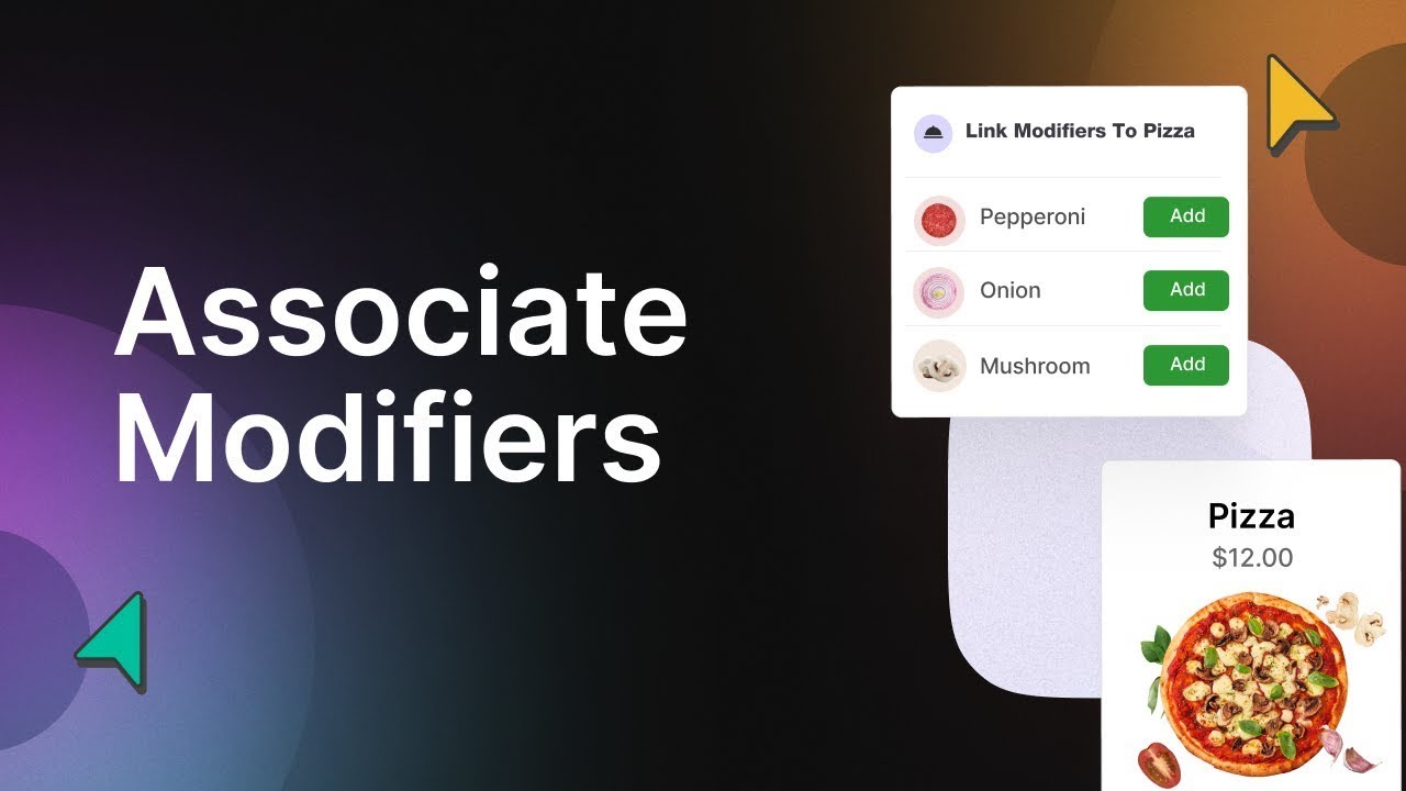 How To Associate Modifier With Product In Slant Web Pos - YouTube