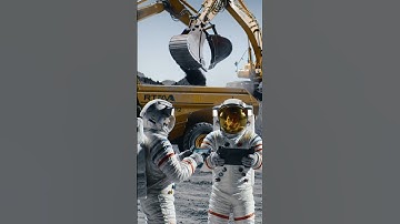 🚜🚀PART 2 Moon Machines at Work | Future of Lunar Construction| #viral #trending #youtubeshorts #ai