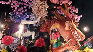 花巻まつり 風流山車 東町祭典実行委員会② 「決戦巌流島之躰」見返し「鵯越の逆落とし」 2025