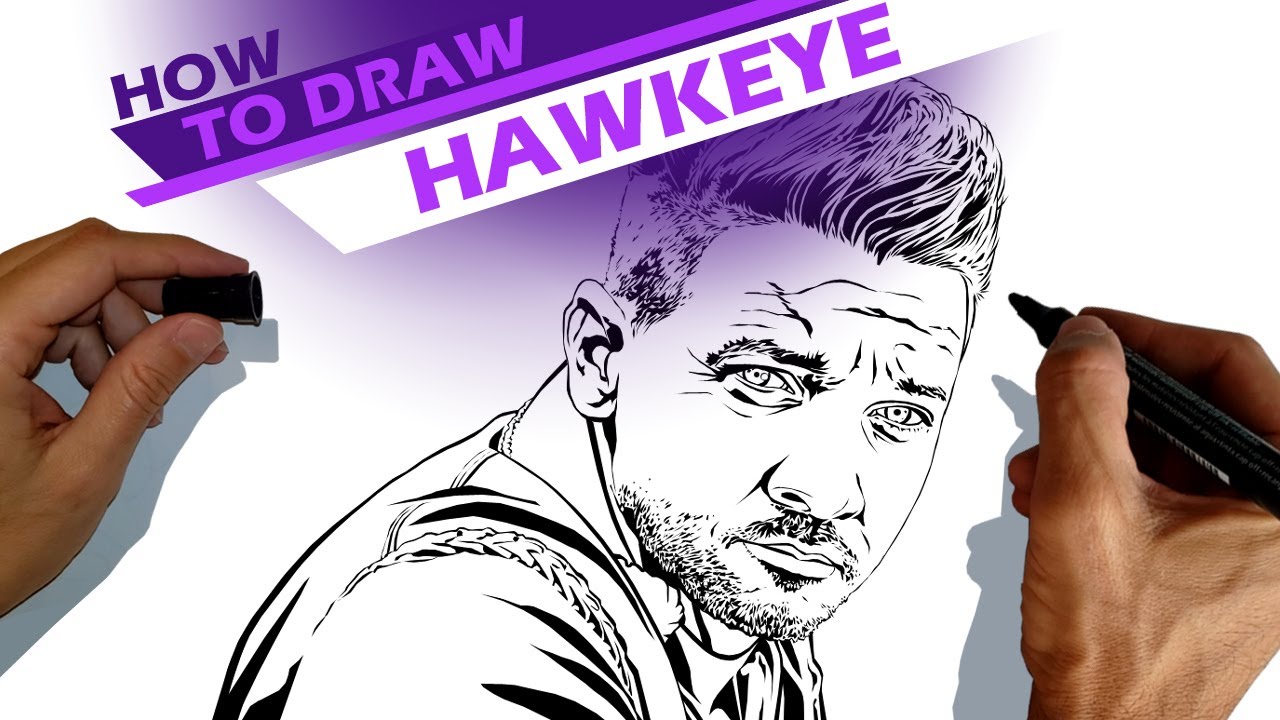 Hit the Bullseye Master How to Draw Masked Hawkeye Like a Pro