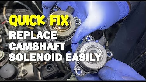 HOW TO REPLACE A CAMSHAFT SOLENOID FOR MERCEDES