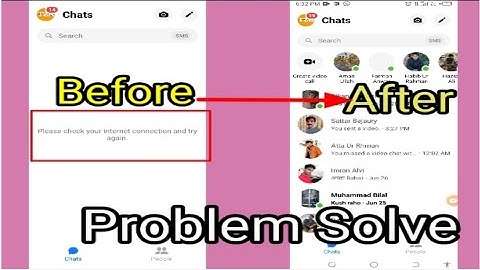 Facebook Messenger Please check your internet connection and try again problem 2022 technicalziakhan