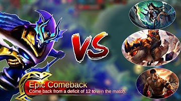 Zhask VS Early Game Heroes! | Intense Epic comeback Gameplay Mobile Legends 2021