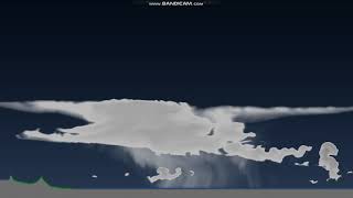 Strong Thunderstorms at sunset ( 2d Weather sandbox)