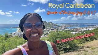 Exploring the LARGEST Ship in the World | Royal Caribbean Wonder of the Seas | St Maarten Maho Beach