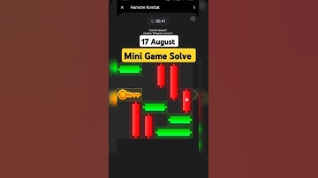 Mini Game Today 17 August Hamster Kombat How to Solve Mini Game Puzzle in Hamster Kombat (100%)Solve