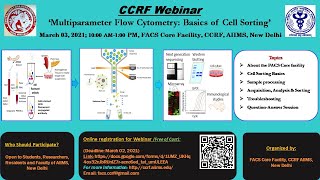 AIIMS CCRF Webinar Multiparameter Flow Cytometry : Basics of Cell Sorting