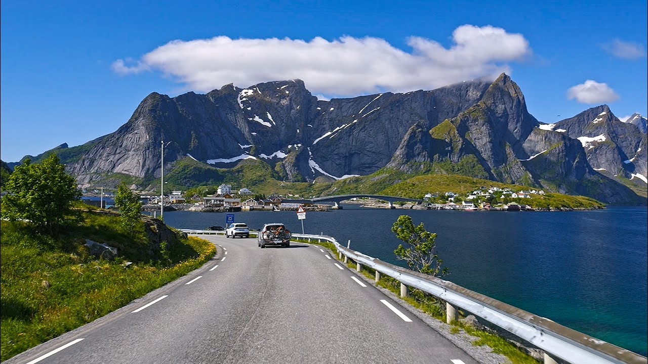 Lofoten Islands Scenic Drive 4K | Gimsoystraumen Bridge to Å