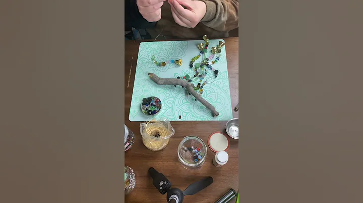 Wind chimes are my new obsession! #homemade #etsy #beads #wood #glass link to buy in bio!