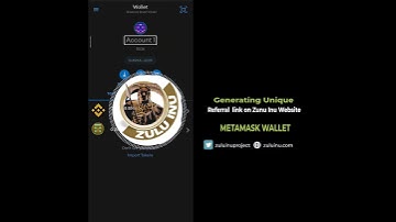 How to get your own Zulu Inu referral link using Metamask Mobile App