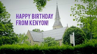 Happy Birthday from Kenyon ('15-'16)