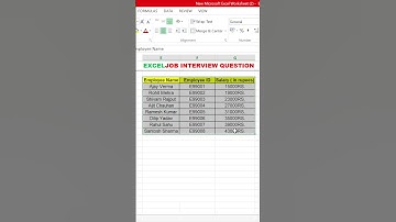 Unlock This Advanced Excel Trick to Nail Your Interview! #exceltips #jobinterview #advancedexcel