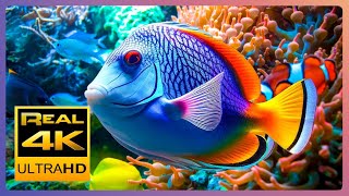 The Best 4K Aquarium - The Colors of the Ocean, The Sound Of Nature