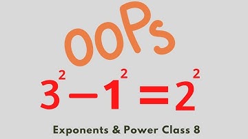Common Errors in Exponents & Powers Class 8