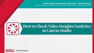 How to Check Video Insights/Analytics in Canvas Studio | ID Tutorial Library