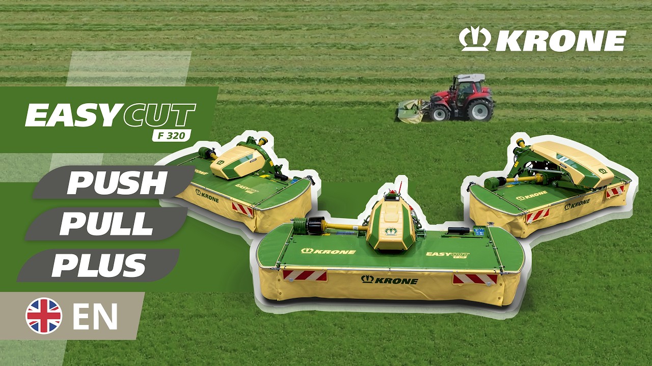 Push, Pull or Plus – This Is How Flexible the KRONE EasyCut F 320 Front Mower Is
