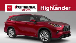 We Stock A Huge Inventory At Continental Toyota!