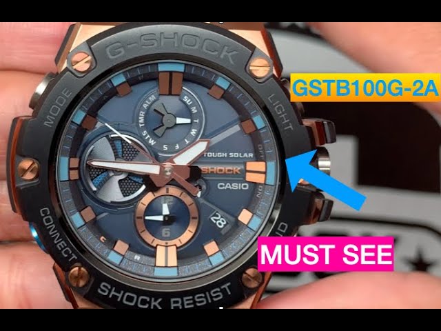 G-Shock GSTB100 Rose Gold - Gorgeous Details You MUST SEE