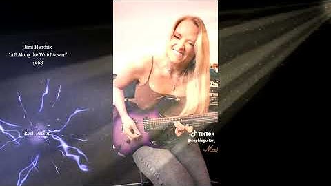 Jimi Hendrix "All Along the Watchtower" by the beautiful Englishwoman Sophie Lloyd