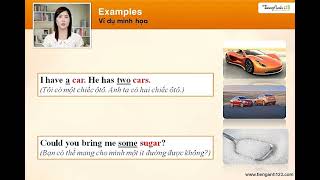 Countable and Uncountable Nouns(Danh từ đếm được và không đếm được)   Ngữ Pháp Bài 2