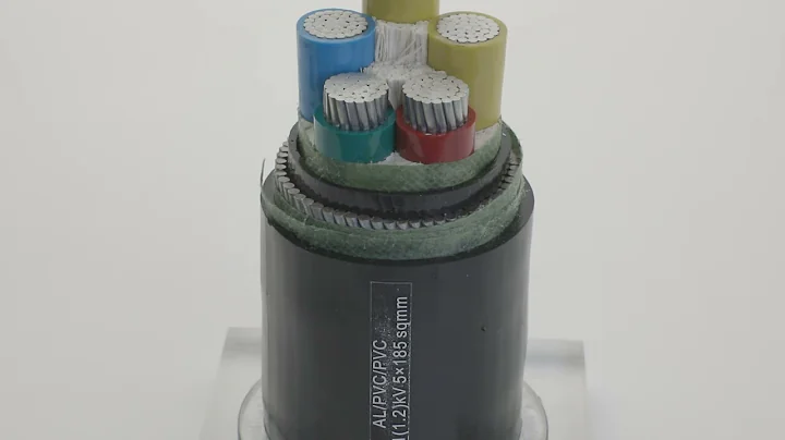 XLPE Insulation AWA Armoured Electrical Cable PVC Sheath Single Core